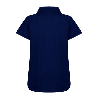 product image of a Turtles and Tees girls navy blue polo shirt