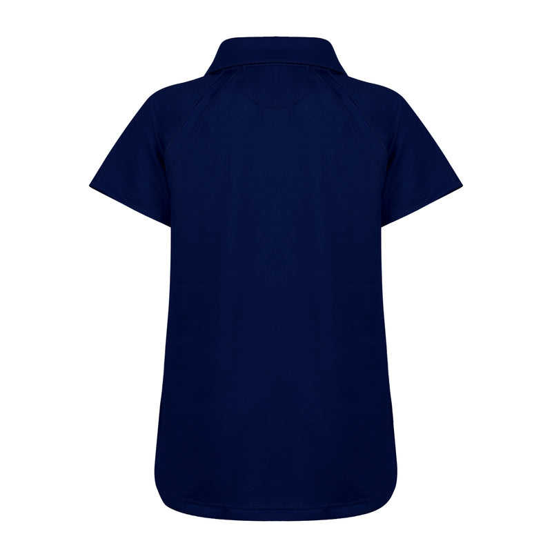 product image of a Turtles and Tees girls navy blue polo shirt