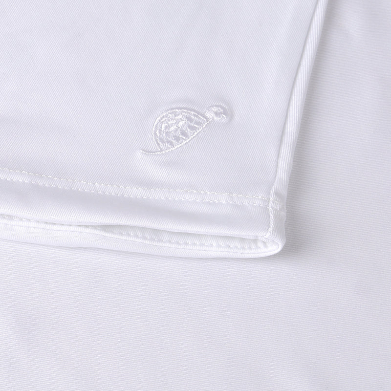 Girls Reagan Cap Sleeve Polo - White