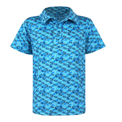 Boys Archer Polo - Roll The Dice - Teal