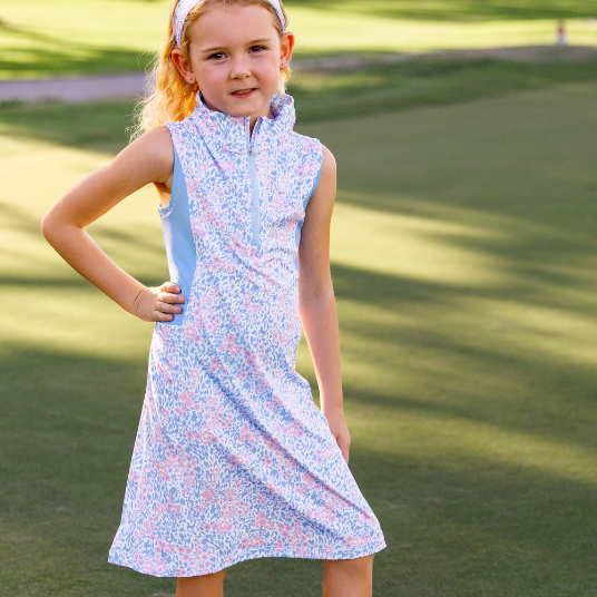 Girls Frankie Dress - Birdie Bliss  -  Pink/Blue