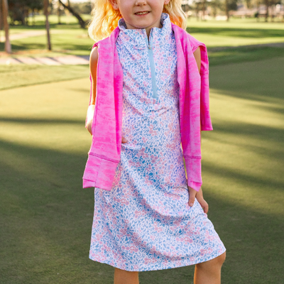 Girls Frankie Dress - Birdie Bliss  -  Pink/Blue