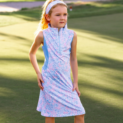 Girls Frankie Dress - Birdie Bliss  -  Pink/Blue