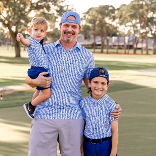 Mens Archer Polo - Iron Reef - Navy/White