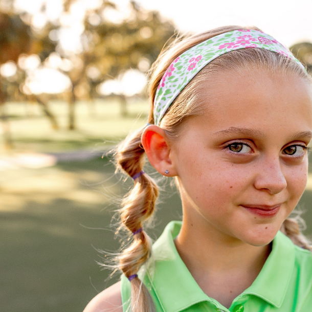 Girls Headband - Birdi Bliss - Pink/Lime