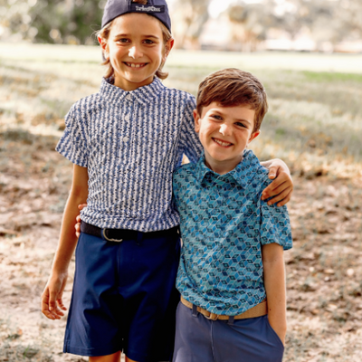 Boys Archer Polo - Roll The Dice - Teal