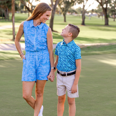 Boys Archer Polo - Roll The Dice - Teal