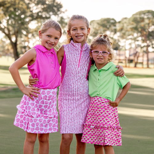 Girls Frankie Dress - Iron Reef - Pink/Lime Girls Frankie Dress - Iron Reef - Pink/Lime