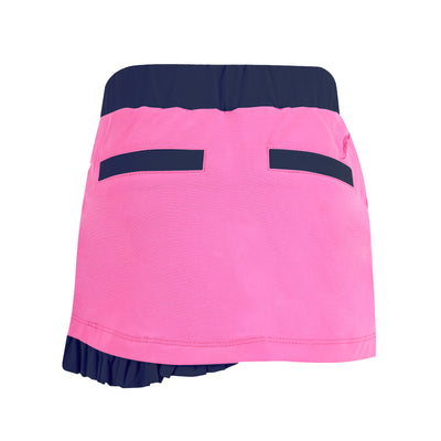 Marlee Infant & Toddler  Woven Golf & Tennis Skort - Pink/Navy