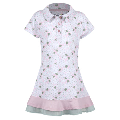 Girls Delaney Golf & Tennis Dress - Masters in Bloom Sage Dresses TurtlesAndTees   