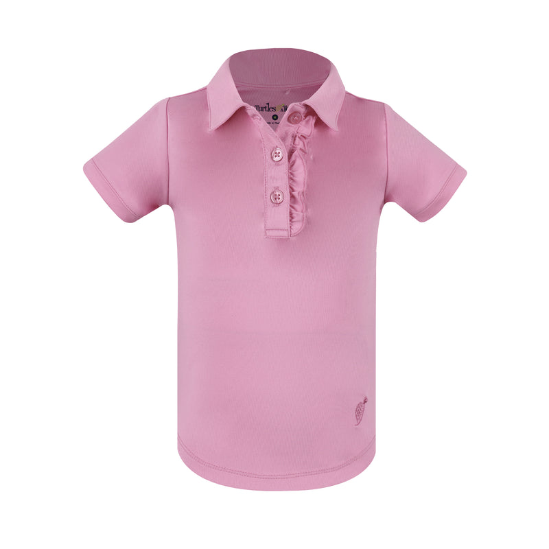 Toddler Girls Polo Shirt - Pink Lilac