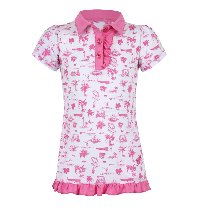 Stella Infant & Toddler Polo Dress - Club Life Pink Baby & Toddler Dresses TurtlesAndTees   