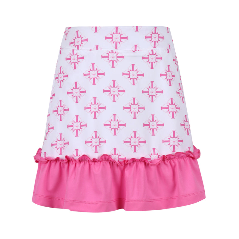Melanie Girls Golf & Tennis Skort - Tee Times Pink skorts TurtlesAndTees   