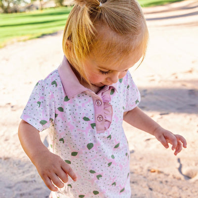 Stella Infant & Toddler Polo Dress - Masters in Bloom Sage Baby & Toddler Dresses TurtlesAndTees   