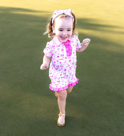 Stella Infant & Toddler Polo Dress - Club Life Pink Baby & Toddler Dresses TurtlesAndTees CLPNK 0-3 months 